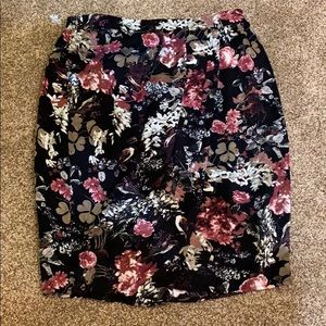 Floral Pencil Skirt